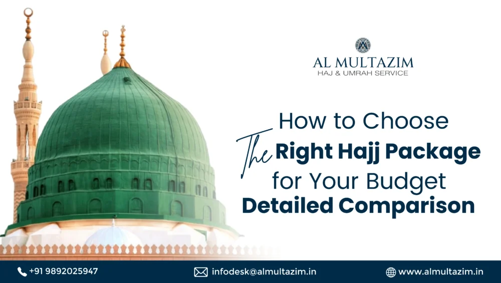 Al Multazim showcasing hajj package details for 2025 with a focus on choosing the right pilgrimage package for every budget.