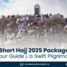 Pilgrims performing Hajj rituals at Jabal al-Rahmah, highlighting Al-Multazim's short Hajj 2025 packages for a convenient and spiritually rewarding pilgrimage.