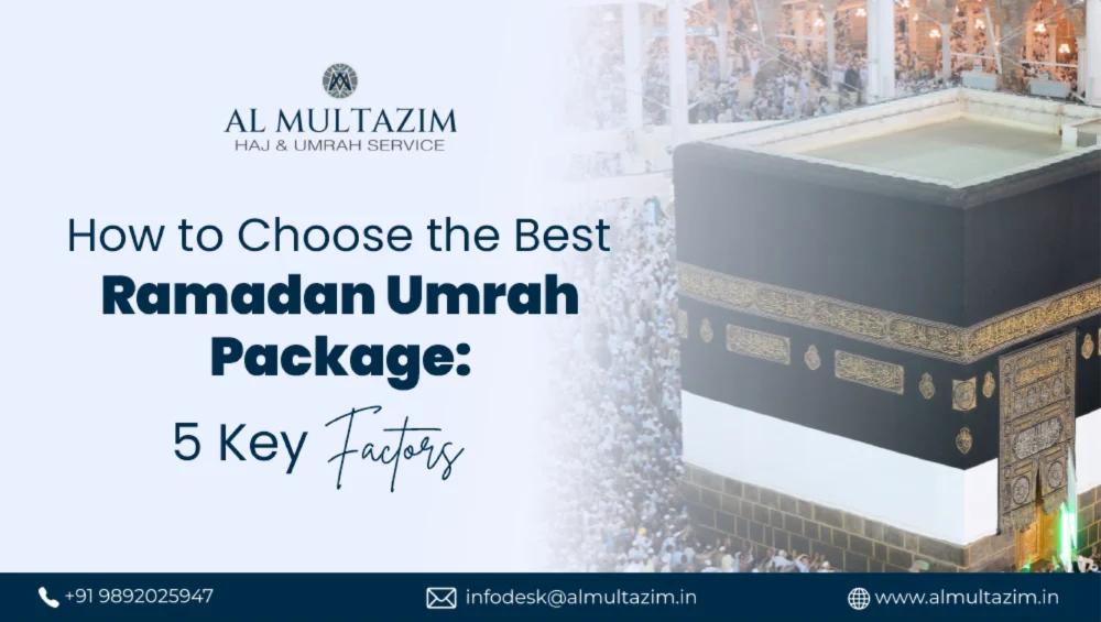 Kaaba surrounded by pilgrims during Ramadan, promoting Al-Multazim's Ramadan Umrah Packages 2025 – Plan your spiritual journey with trusted guidance.
